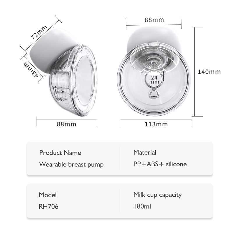 TheNurturely™ WhisperWear Electric Breast Pump – Hands-Free & Powerful Suction