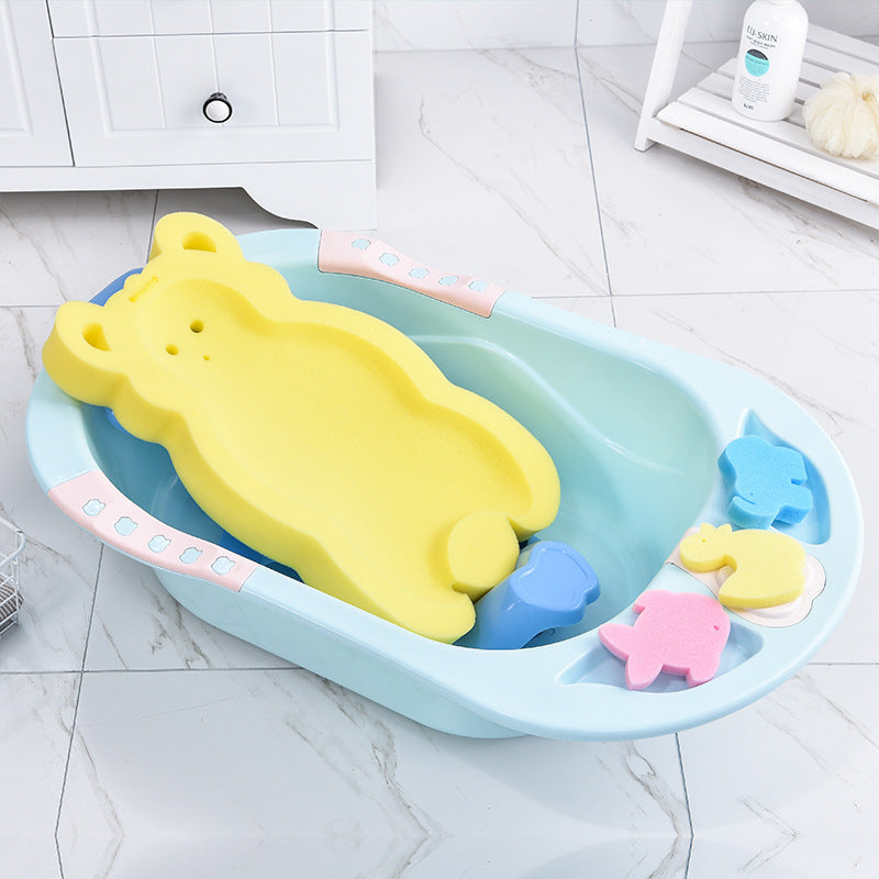 TheNurturely™ Baby Shower Bath Mat – Non-Slip Comfort Pad