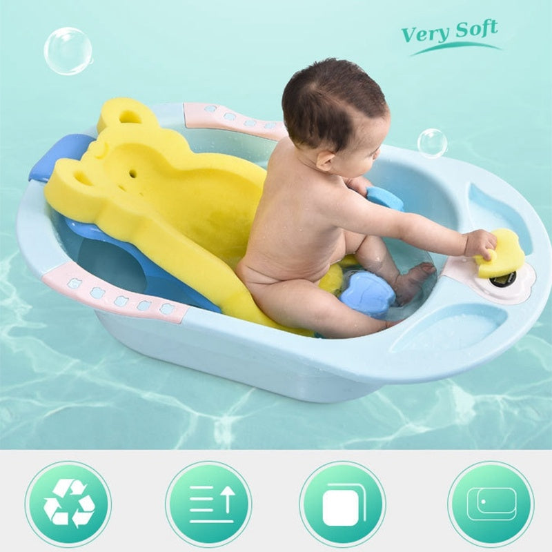 TheNurturely™ Baby Shower Bath Mat – Non-Slip Comfort Pad