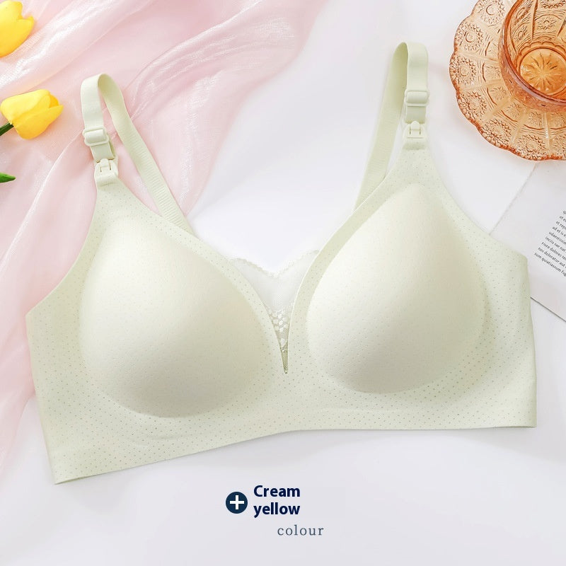 TheNurturely™ Luxe Seamless Wireless Lace Maternity Bra