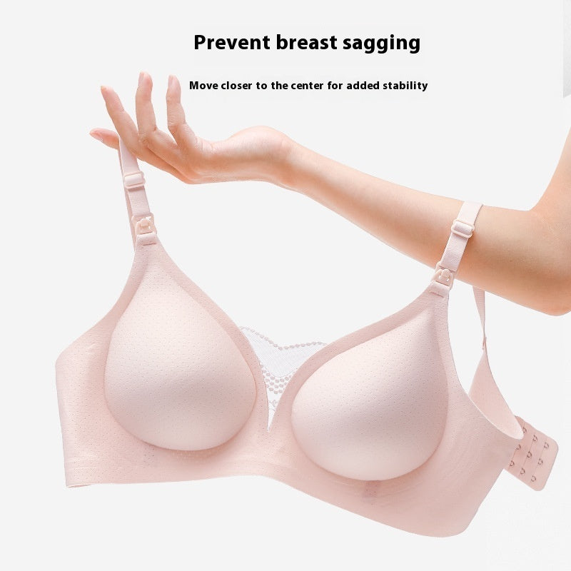 TheNurturely™ Luxe Seamless Wireless Lace Maternity Bra