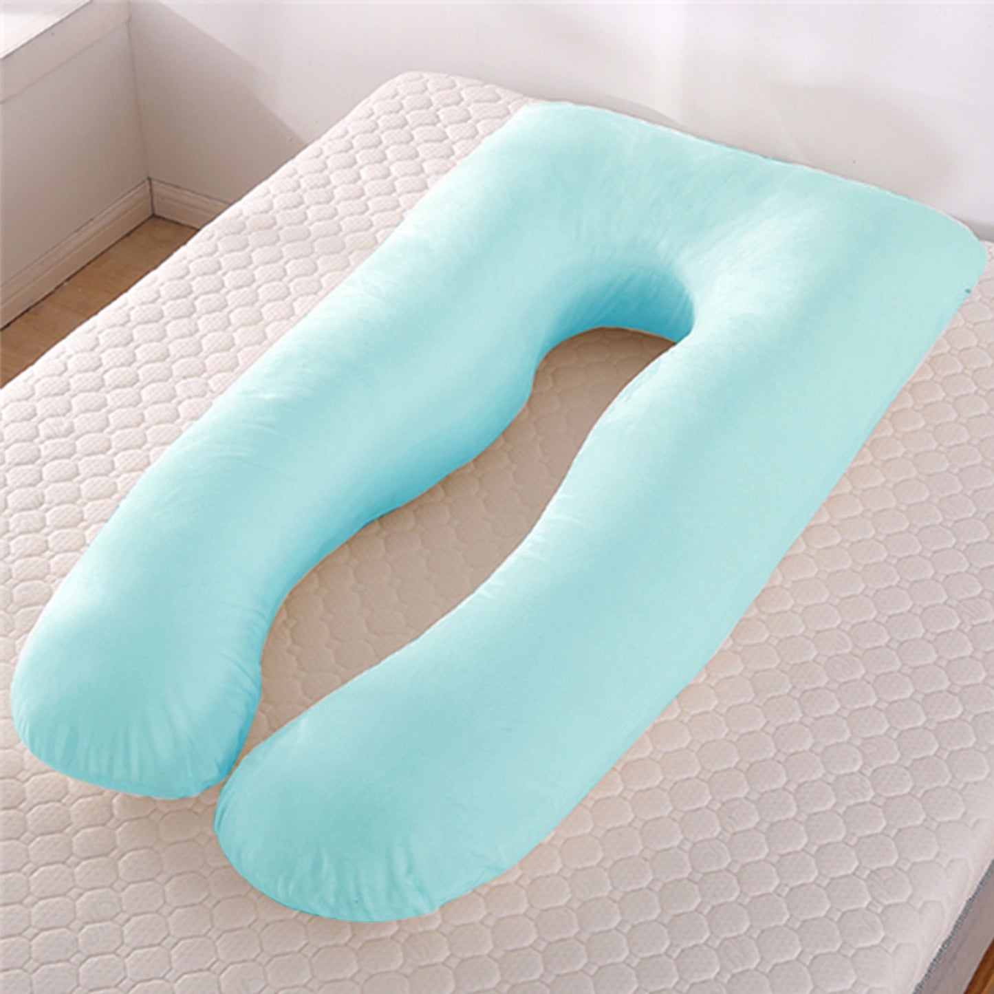 TheNurturely™ Cool Comfort U-Shaped Pregnancy Pillow