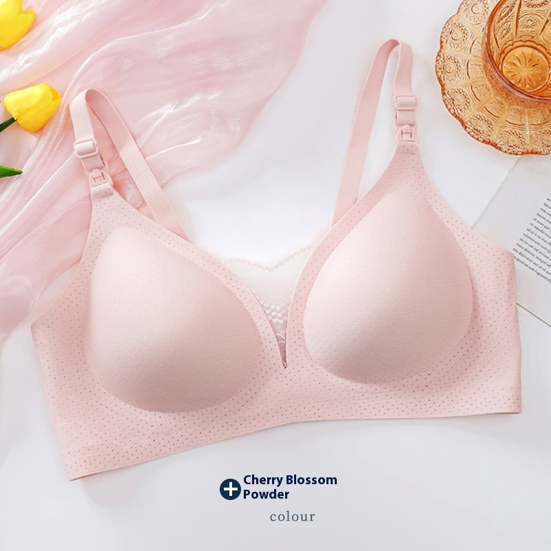 TheNurturely™ Luxe Seamless Wireless Lace Maternity Bra