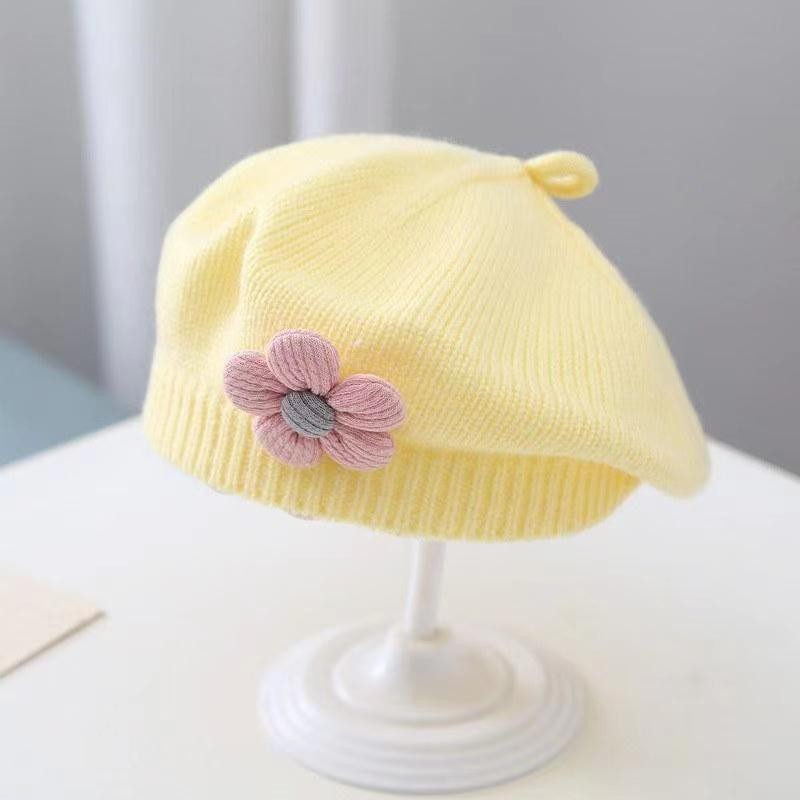 TheNurturely™ Baby Girl Knitted Wool Beret