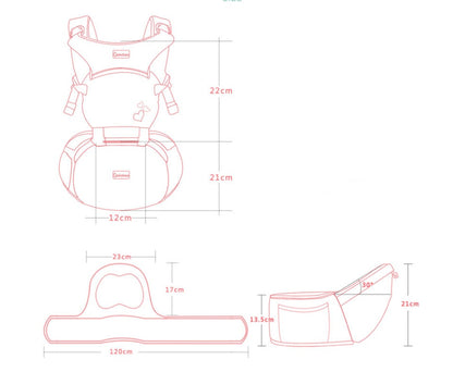 TheNurturely™ Multifunctional Baby Carrier & Waist Stool