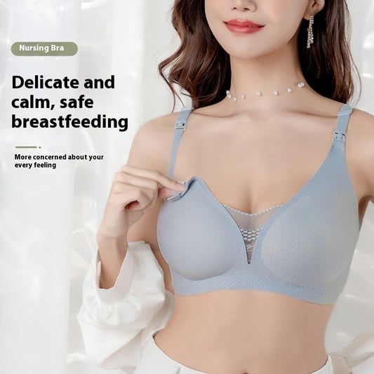 TheNurturely™ Luxe Seamless Wireless Lace Maternity Bra